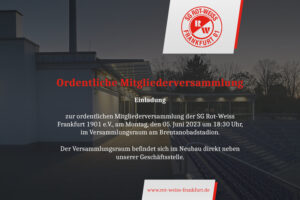 Read more about the article Einladung zur ordentlichen Mitgliederversammlung am 05.06.2023