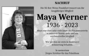 Read more about the article Nachruf zum Tod von Maya Werner