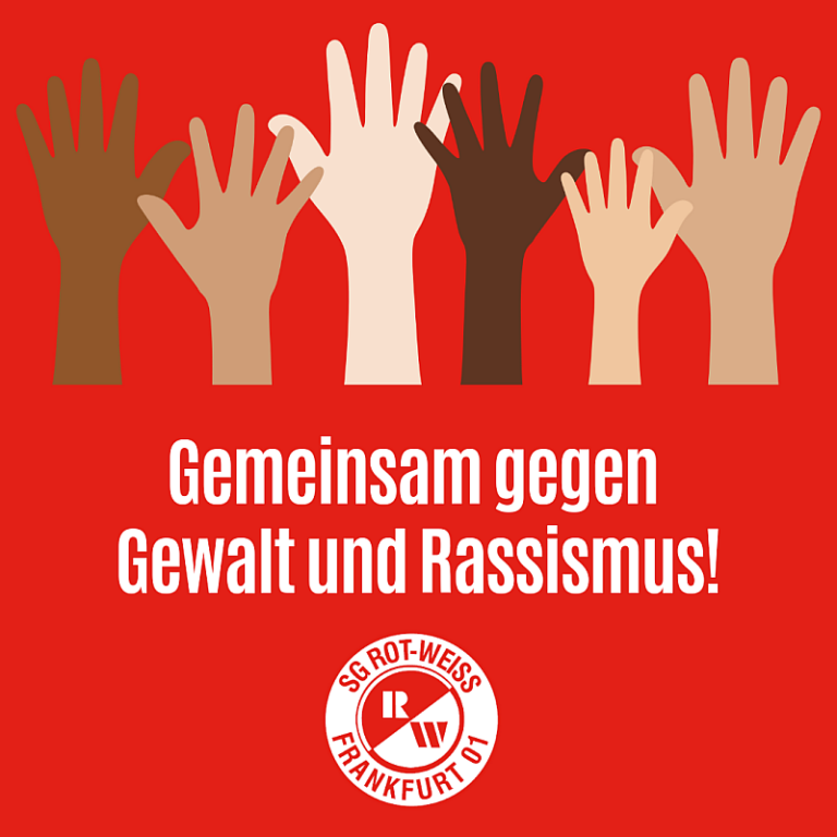 Read more about the article Rot-Weiss Frankfurt gegen Gewalt und Rassismus