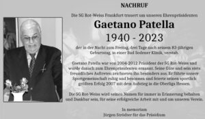 Read more about the article Nachruf zum Tod von Gaetano Patella