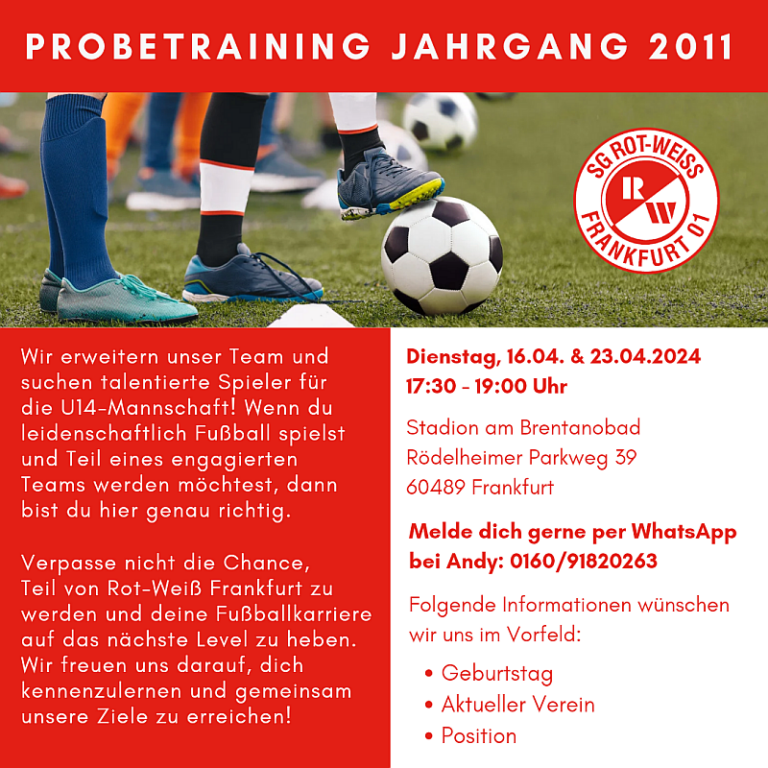 Read more about the article U14 Sichtungstraining – Jahrgang 2011
